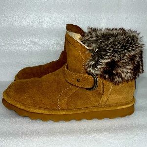 BearPaw ankle boot with fur